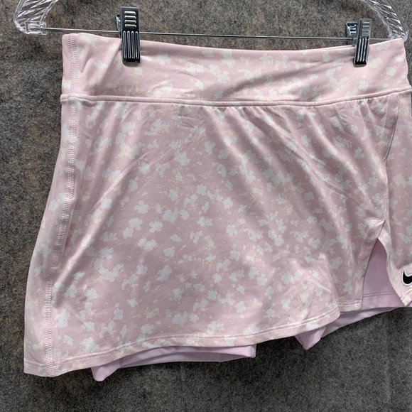 Nike Skirt Women Medium Pink Training Athletic Gym Slim Fit Outdoors Skort - Picture 3 of 11